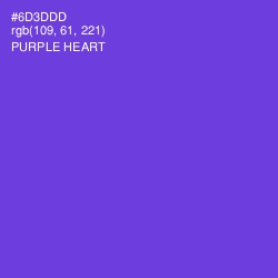 #6D3DDD - Purple Heart Color Image